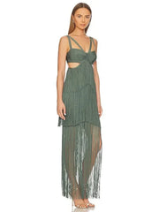 Fringe Party Street Women's Dress Banquet Bandage Dress