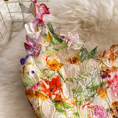 Women's long lace resort dress