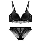 Verstellbares Dessous-Set mit gerafftem BH und Höschen