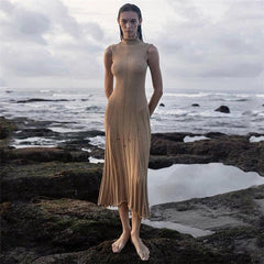 Knit Slim Maxi Dress