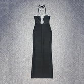 Strapless Luxury Diamond tight Long Bandage Dress