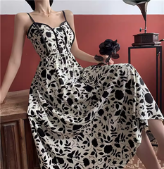 Florales Strapskleid