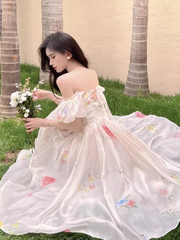 Schulterfreies Sommerkleid