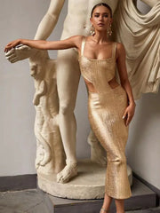 sexy hot stamping banquet party dress with bandage dress