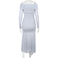 Schulterfreies Meerjungfrauenkleid