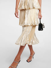 Festival Women Pleated Dress Models Jazz Costume Backless Y2k Clothes Latin Ruffle Urban Dance Kpop Stage Dress