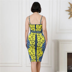Jacquard Knitted Bandage Dress Party Banquet Dress
