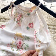 Ärmelloses Neckholderkleid mit Print für Damen