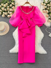 Frühling und Herbst Laterne Langarm A-Linie Hemdkleid zweiteilige Fischgrätenweste