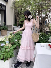 Damen Sommer Polka Dot Strapskleid