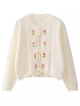 Women's knitted sweater jacket