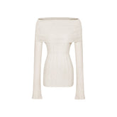 One shoulder tight knit hip hugging skirt sexy and spicy short dress for girls