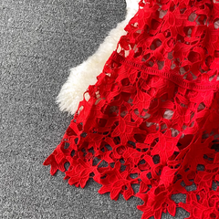 Women's hollow lace dress