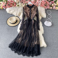 New Lace Mid-Length Dress