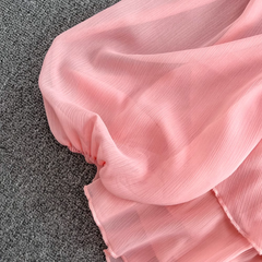 Chiffonkleid mit eckigem Ausschnitt für Damen