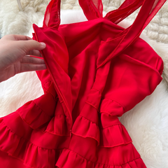 Rotes Sommerkleid für Damen