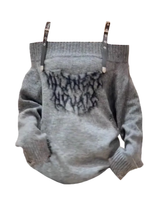 Women's new autumn gray sweater