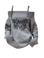 Women's new autumn gray sweater