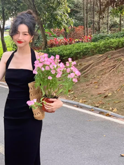 Rückenfreies Neckholderkleid für Damen