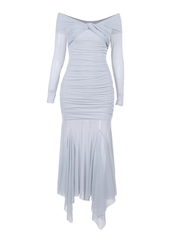 Schulterfreies Meerjungfrauenkleid