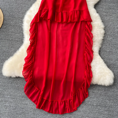 Rotes Sommerkleid für Damen