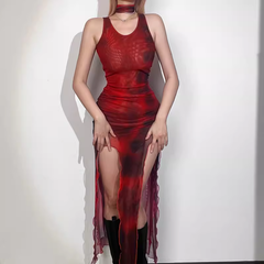 Ärmelloses Vintage-Kleid