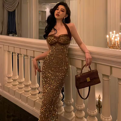 Pailletten Partykleid