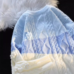 Paar Strickpullover Damen schicker hochwertiger Twist Pullover