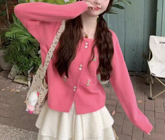 Chaqueta de punto tipo jersey para mujer