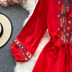 Vestido de playa bohemio para mujer