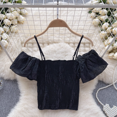 Top de verano con volantes para mujer