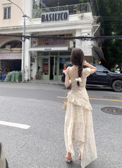 Blumenkleid, langes Feenkleid