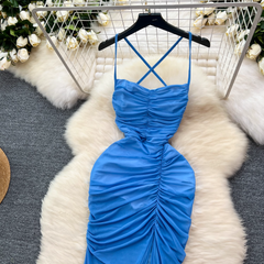 Blaues Sommerkleid