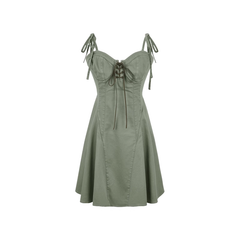 Strapskleid mit V-Ausschnitt