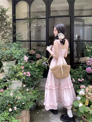 Damen Sommer Polka Dot Strapskleid