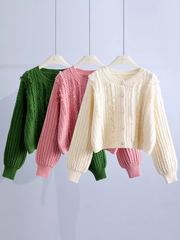 Women's twist sweater jacket