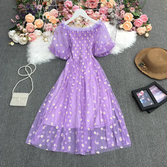 Sommerkleid mit Gänseblümchenmuster für Damen