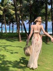 Strandkleid mit Spaghettiträgern