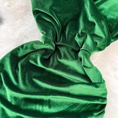 Figurbetontes Kleid aus Samt