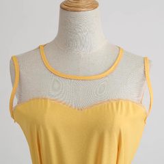 Schlichtes ärmelloses A-Linien-Kleid