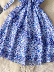 Geblümtes Strapskleid für Damen