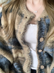 Women's retro color striped sweater