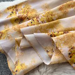 Retro Blumenkleid Damen Sommer Puffärmel Kordelzug Design