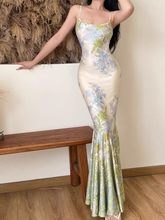 Bedrucktes Strapskleid für Damen im Sommer