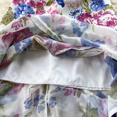 Geblümtes Rüschenkleid für Damen im Sommer