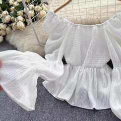 Women's puff sleeve blouses