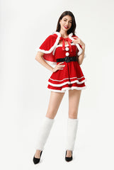 Vestido Lolita Navideño con Capa y Chal