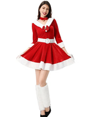 Christmas Red Bunny Party Dress