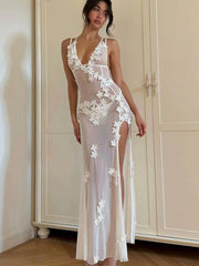 Lace Patchwork Hollow Lace Dress