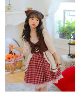 Halloween Kinder Süßes Kleid Cosplay 4-teilig